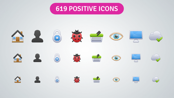 positive icons